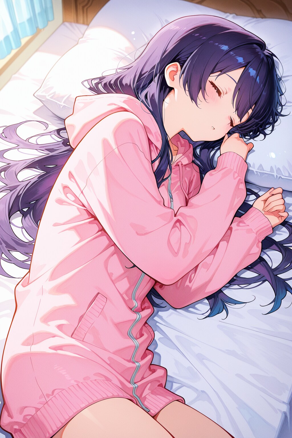 寝坊。