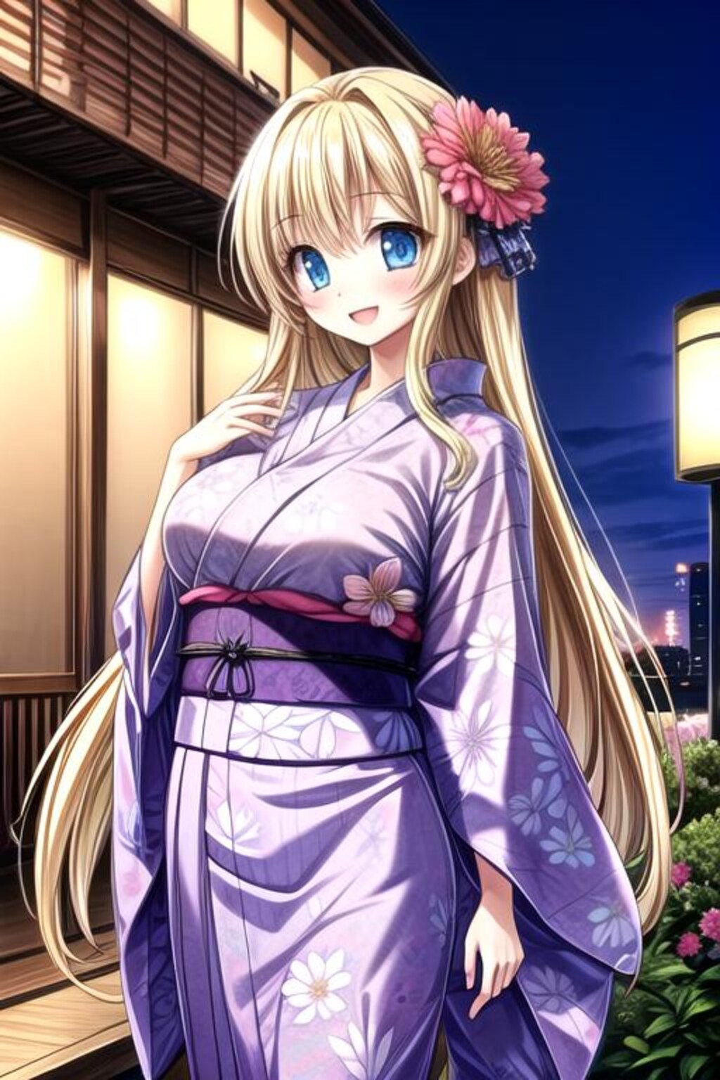浴衣の看板娘たち