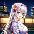 浴衣の看板娘たち 3枚目