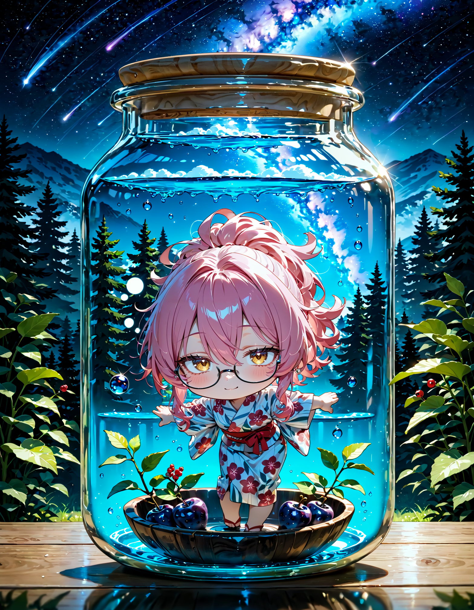 今日は何の日？　七夕。ゆかたの日。ポニーテールの日。ハスカップの日 | の人気AIイラスト・グラビア