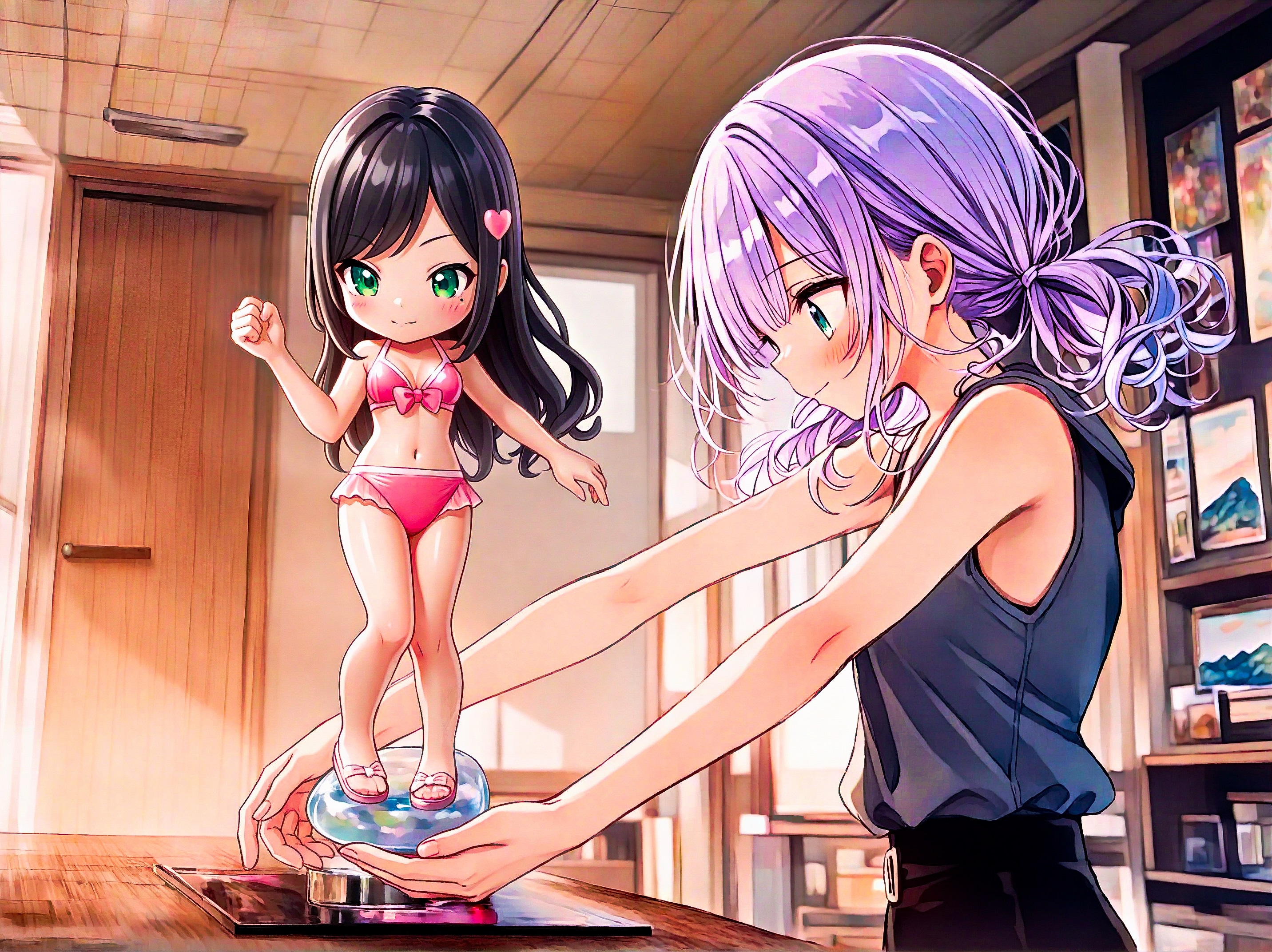 あの子のフィギュアを作っていますわ
