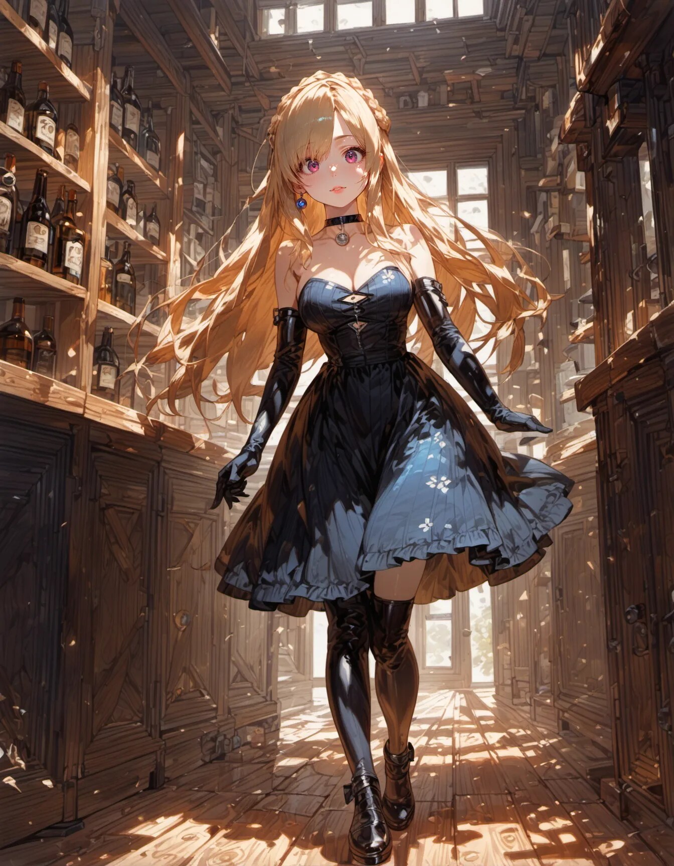 Leather Gloves and Golden Hair | の人気AIイラスト・グラビア