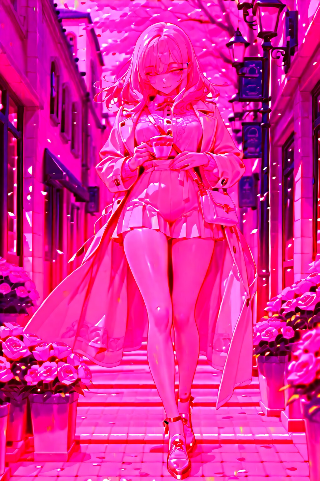 ピンク一色