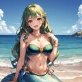 人魚シリーズ（緑髪） 7枚目
