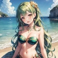 人魚シリーズ（緑髪） 5枚目