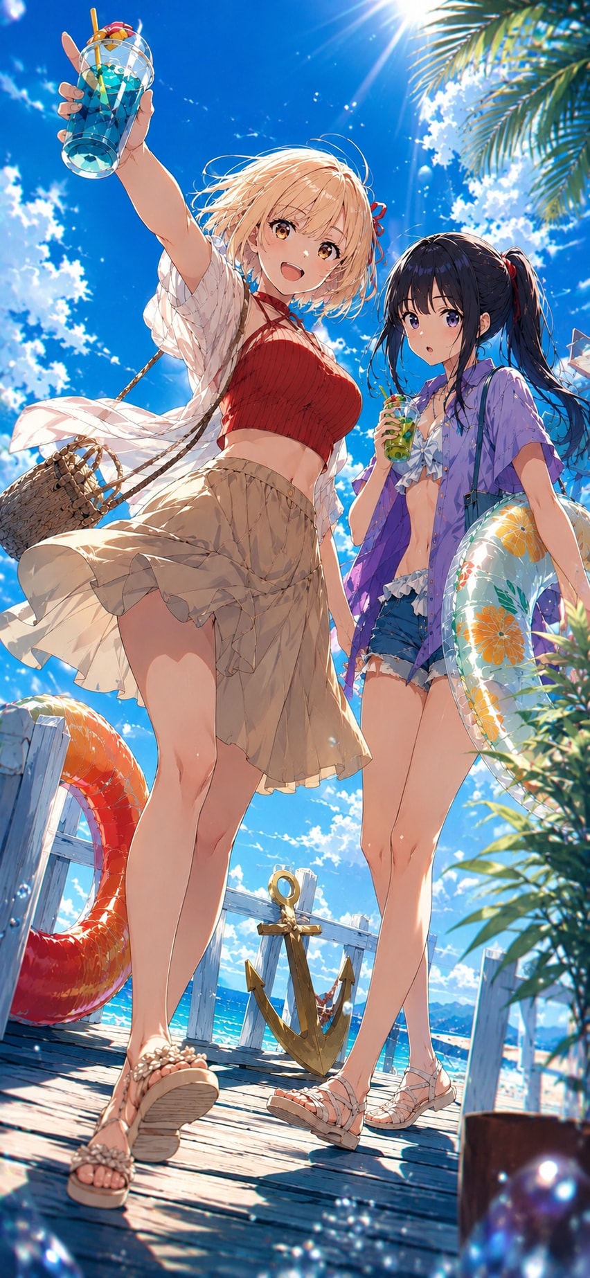 スマホ壁紙サイズ  ちさたき  【夏】