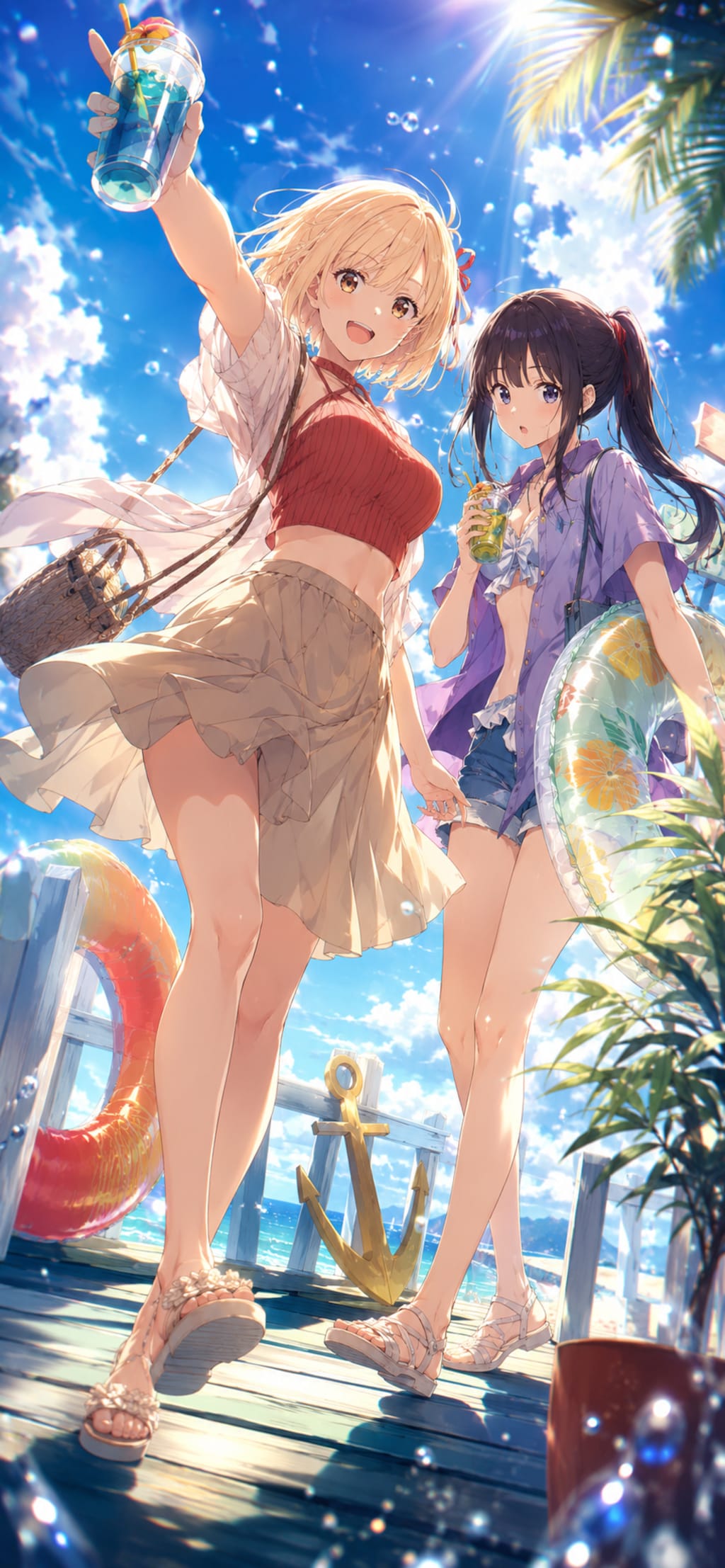 スマホ壁紙サイズ  ちさたき  【夏】