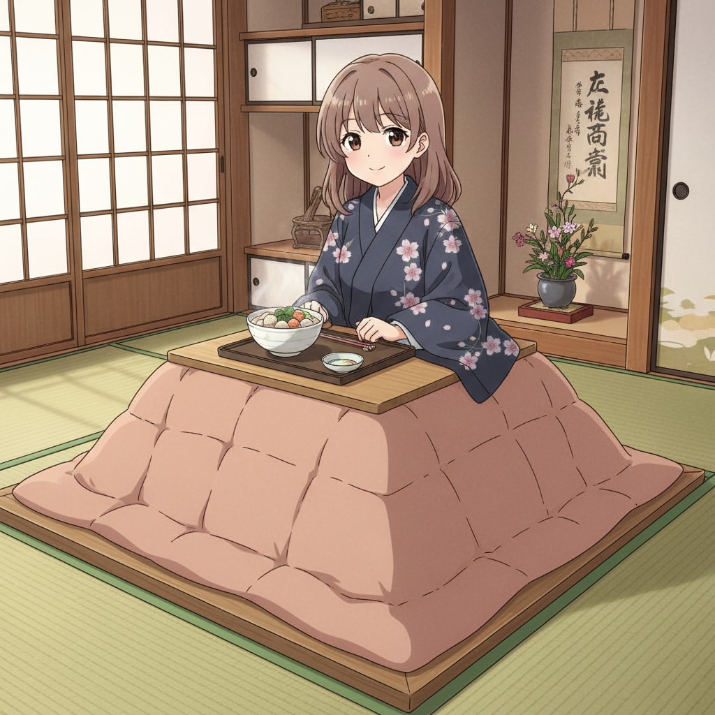 炬燵と女の子 | の人気AIイラスト・グラビア
