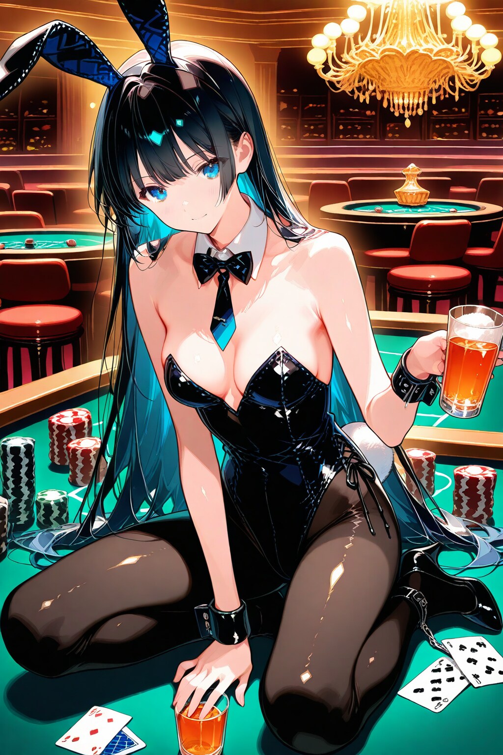 バニーガール衣装の葵さん