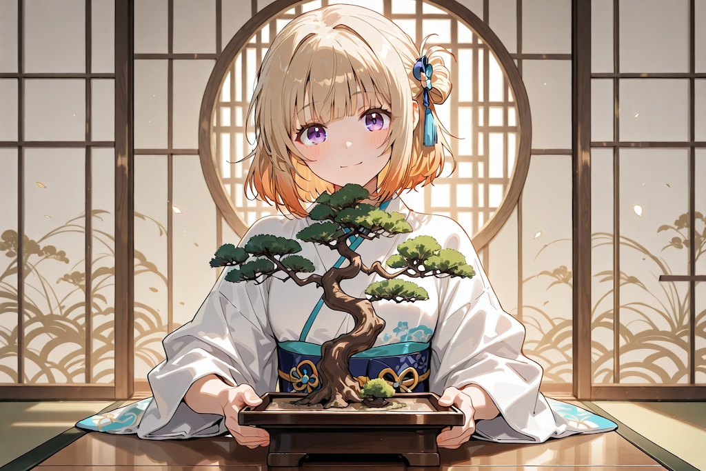 改めて、#BONSAI ちゃんを「画像生成モデル名」で生成してみた。