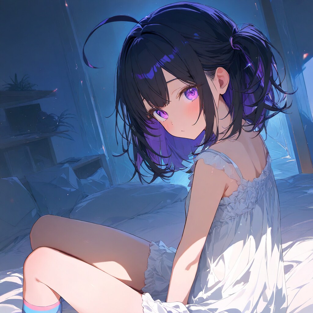 黒髪サイドアップちゃん