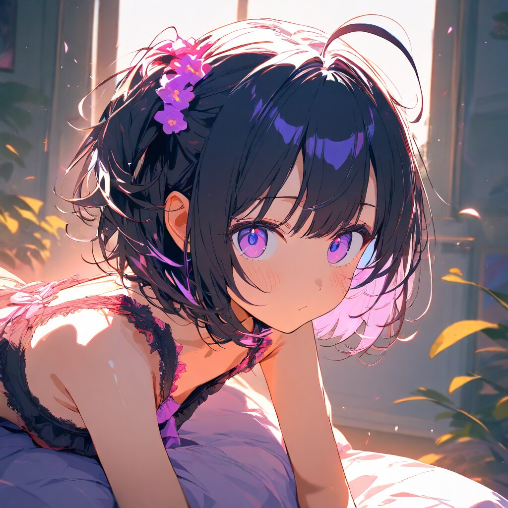 黒髪サイドアップちゃん