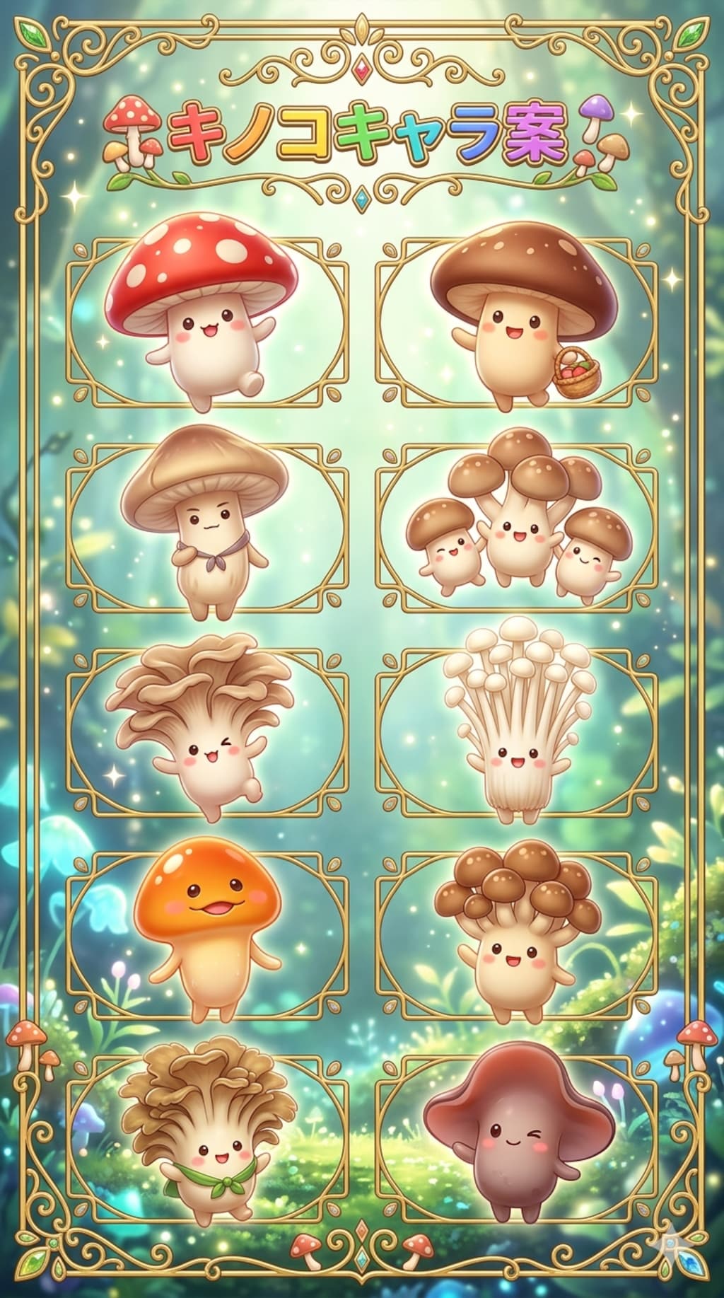 キノコキャラ案