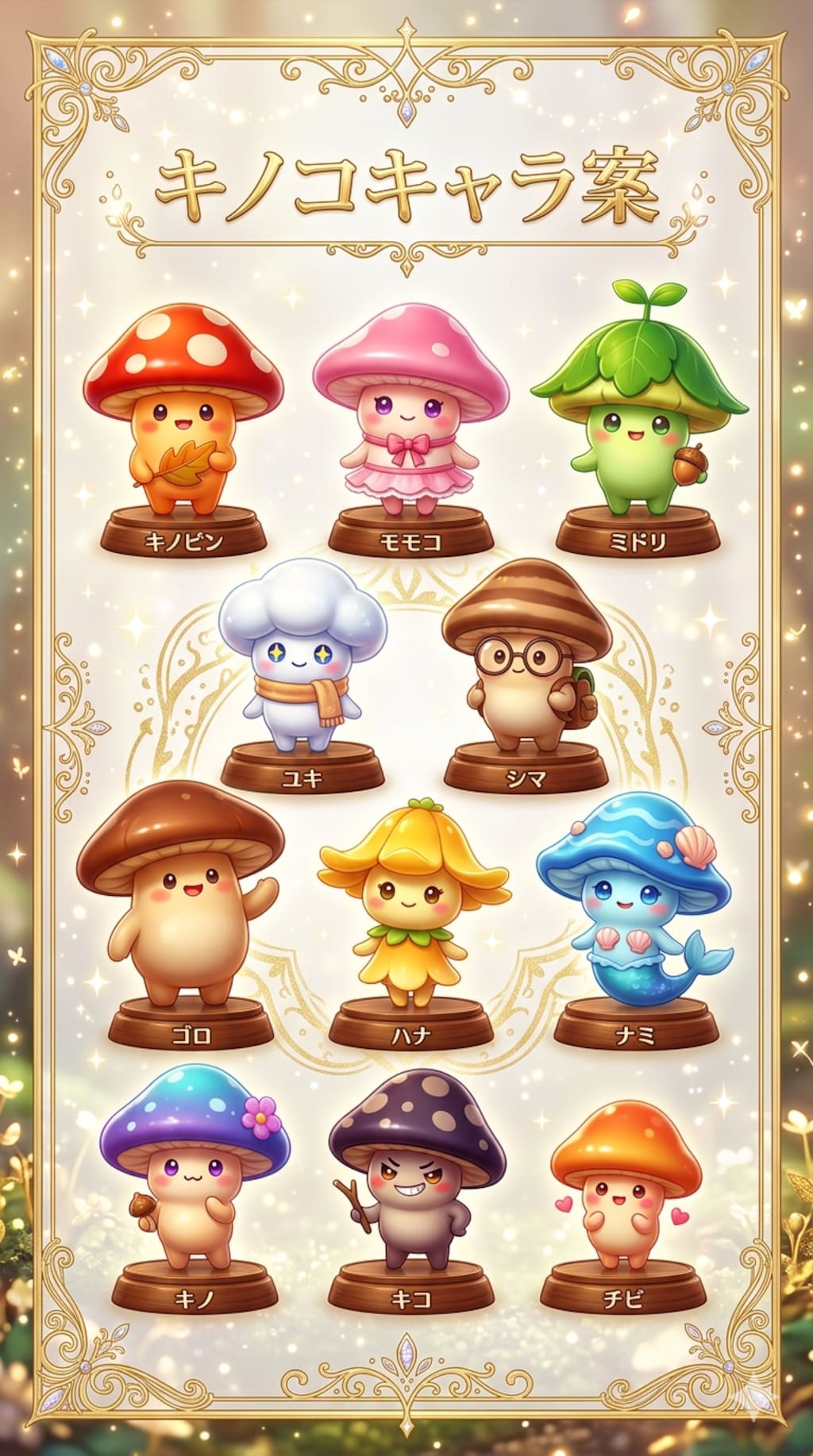 キノコキャラ案