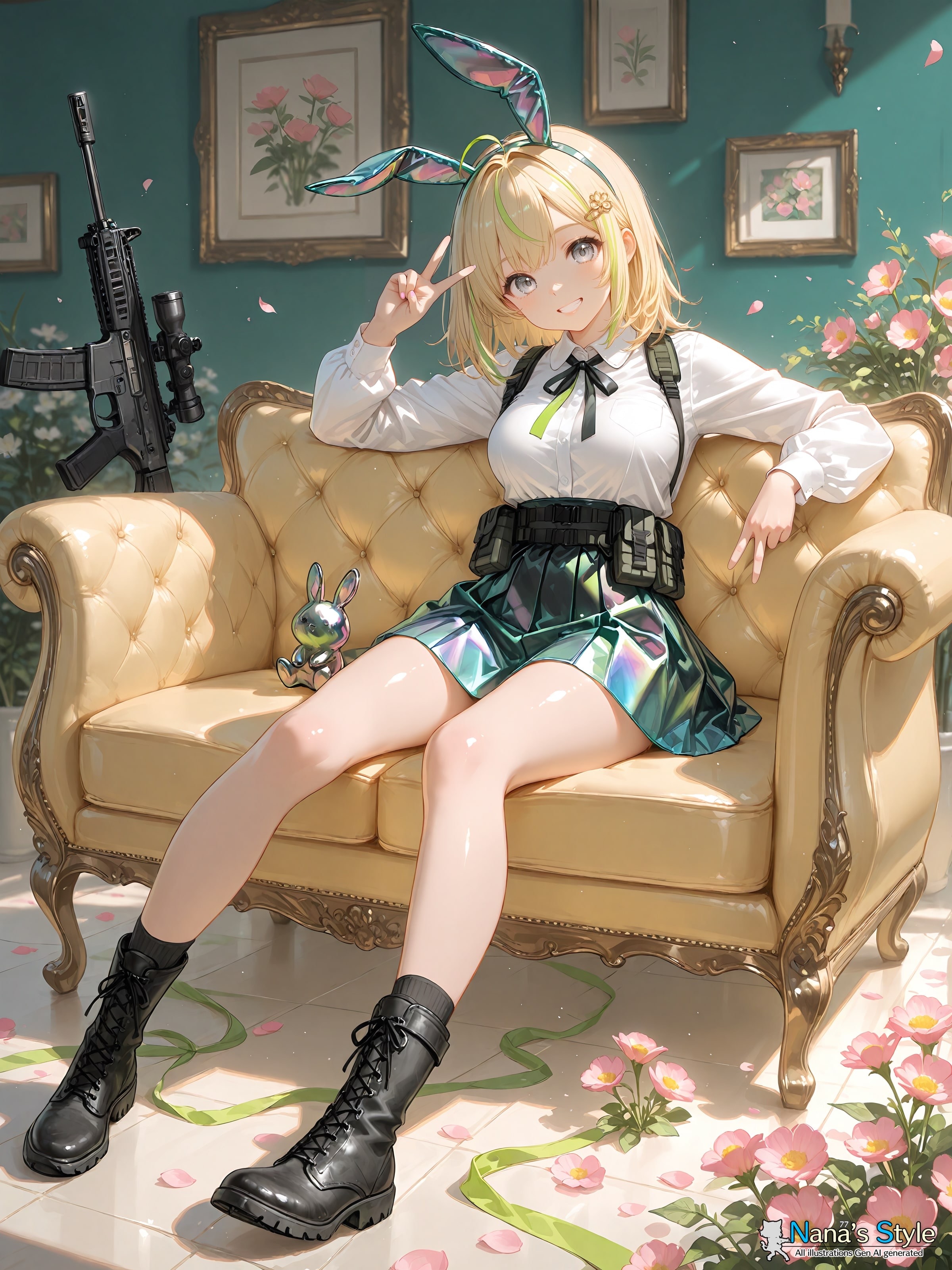 タクティカルバニー休暇中 | の人気AIイラスト・グラビア