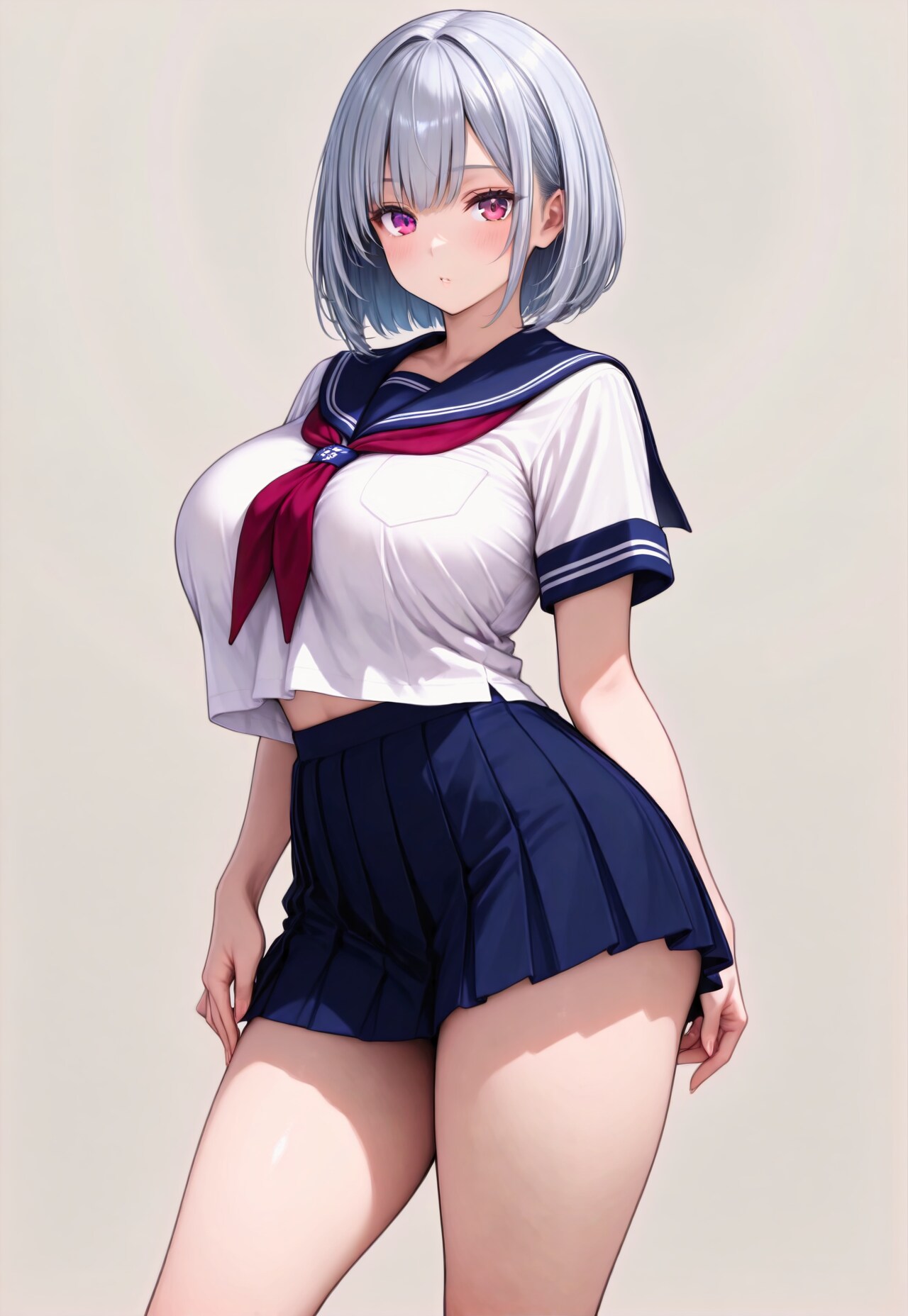 501（銀髪セーラー服）