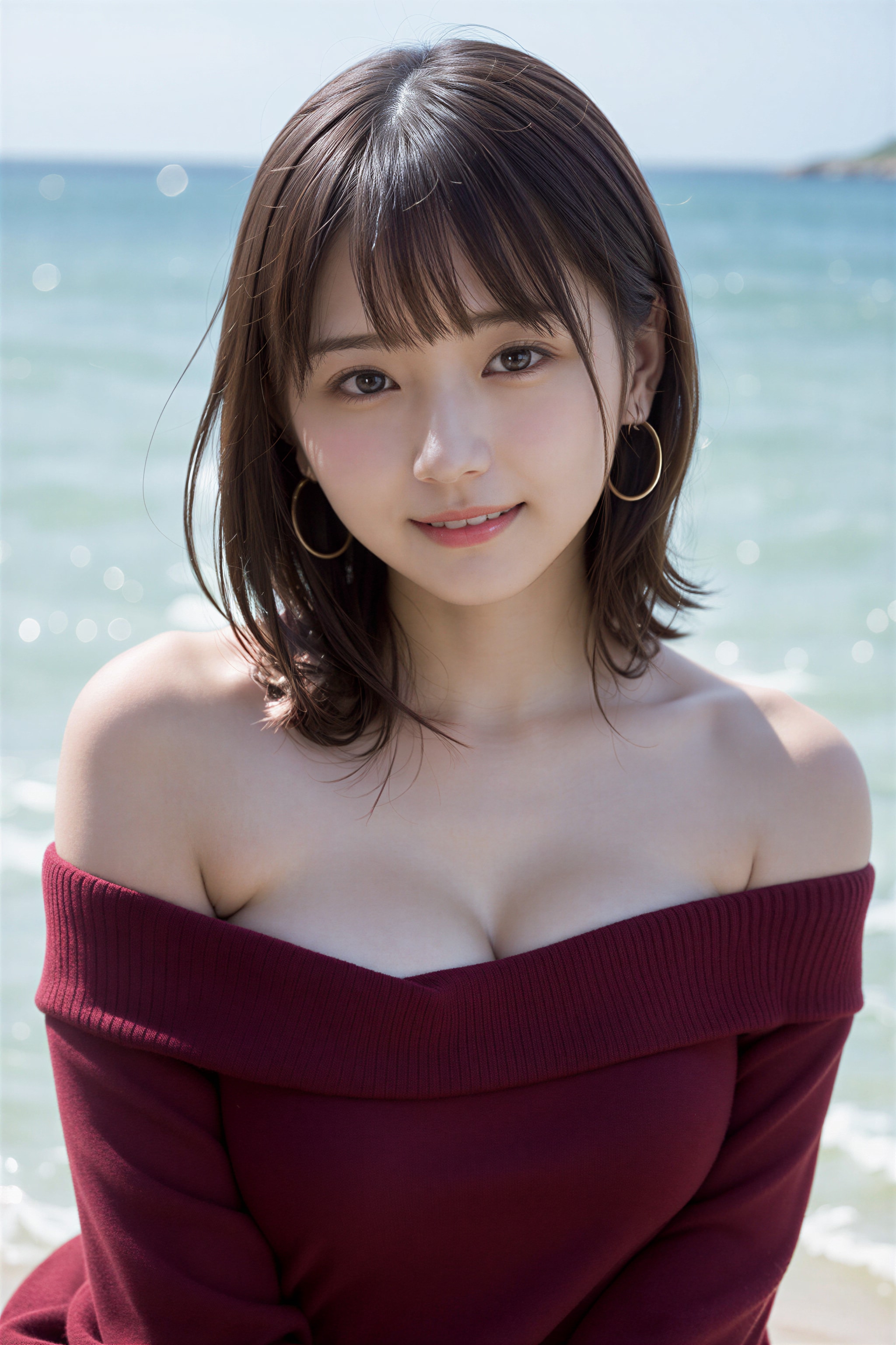 海とドレス