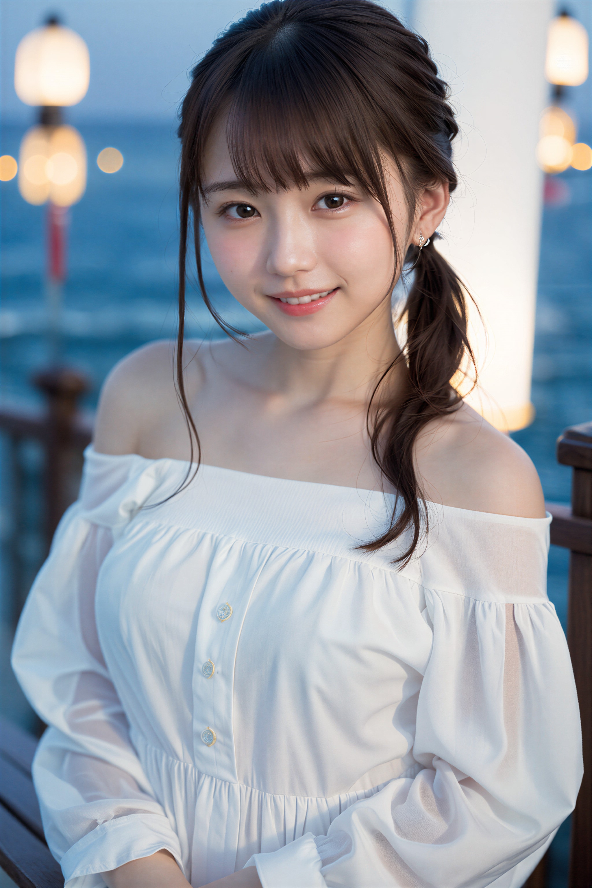 海とドレス | chichi-pui（ちちぷい）AIグラビア・AIフォト専用の投稿＆生成サイト