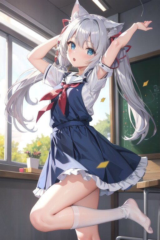 猫耳少女 | の人気AIイラスト・グラビア