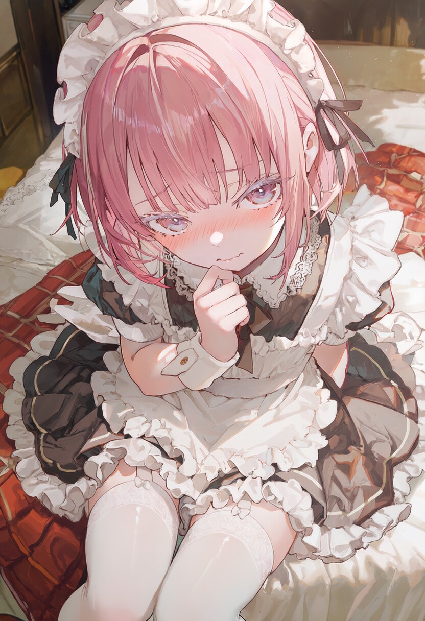 恥ずかしがるメイドさん | の人気AIイラスト・グラビア