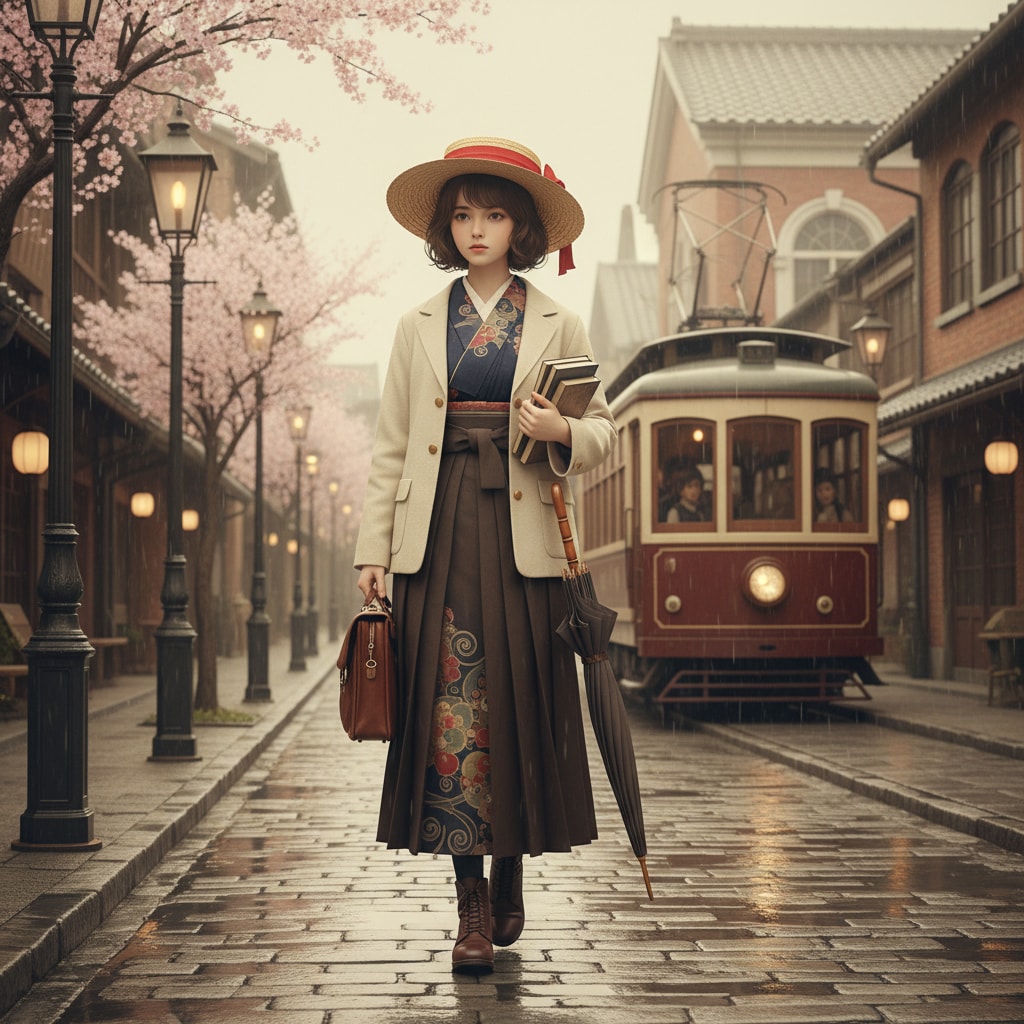 大正浪漫女学生