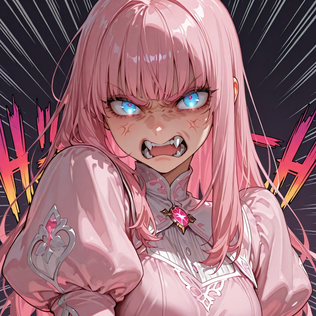 怒った顔が超怖いECHIDNAちゃん（最早、似ているとかそういう問題ではない） | の人気AIイラスト・グラビア