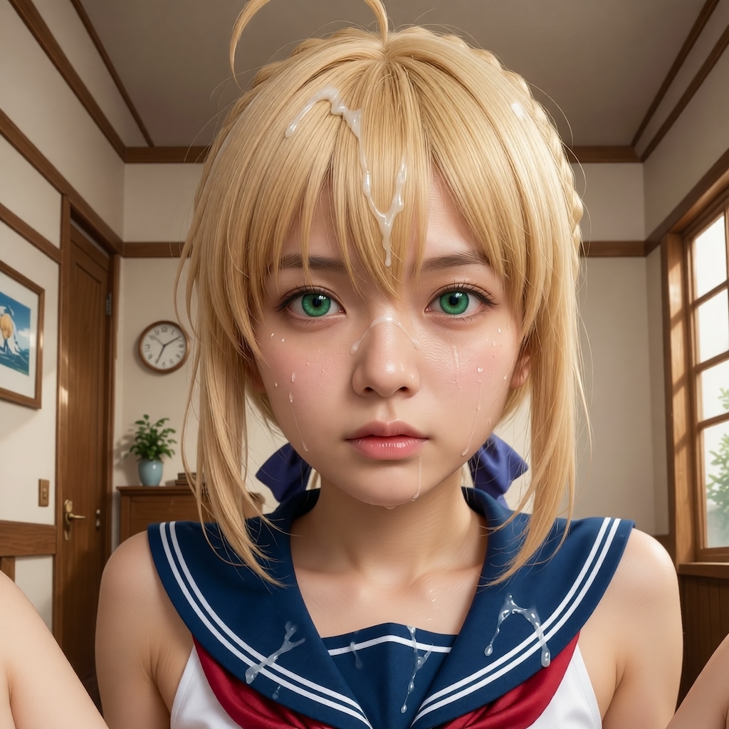 NSFWのアニメ画像から実写にできるか検証　-放課後の青い教典-