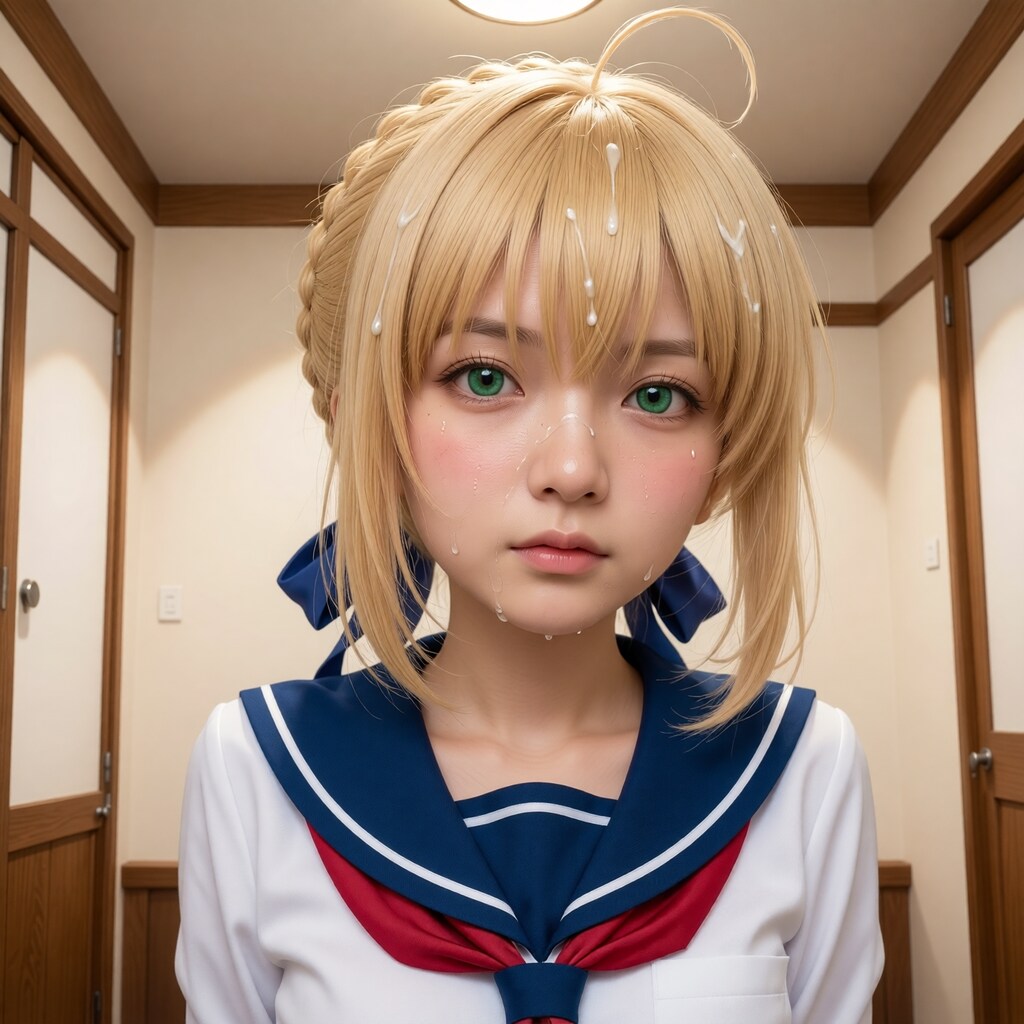 NSFWのアニメ画像から実写にできるか検証　-放課後の青い教典-