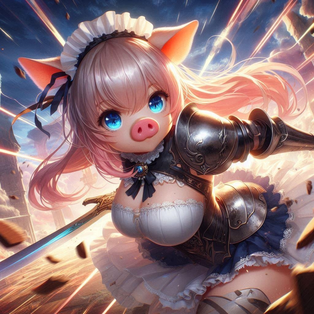 豚鼻のメイド騎士