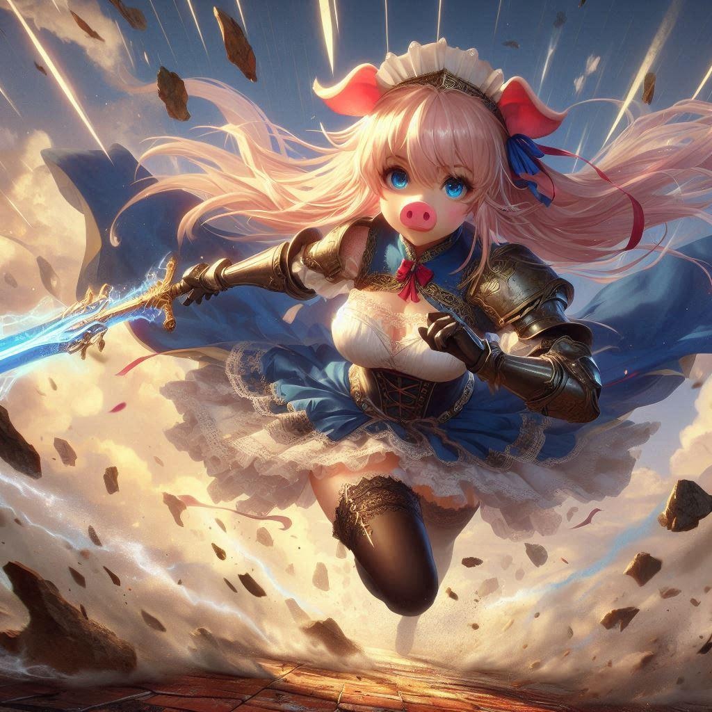 豚鼻のメイド騎士