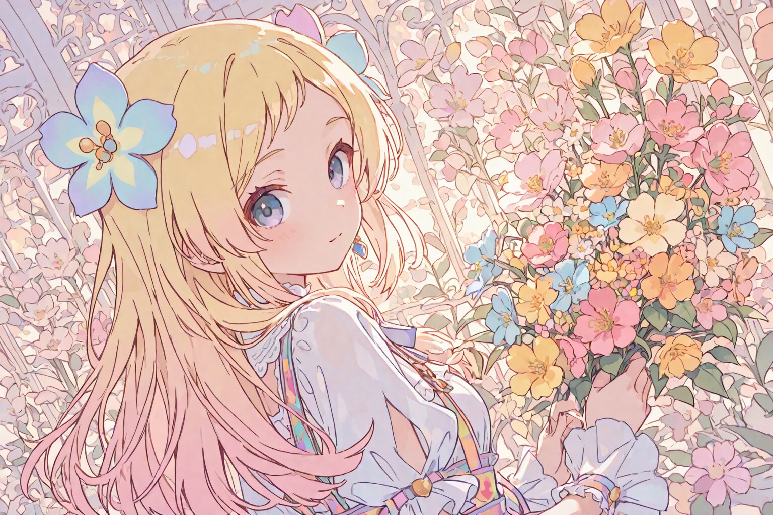 花と少女