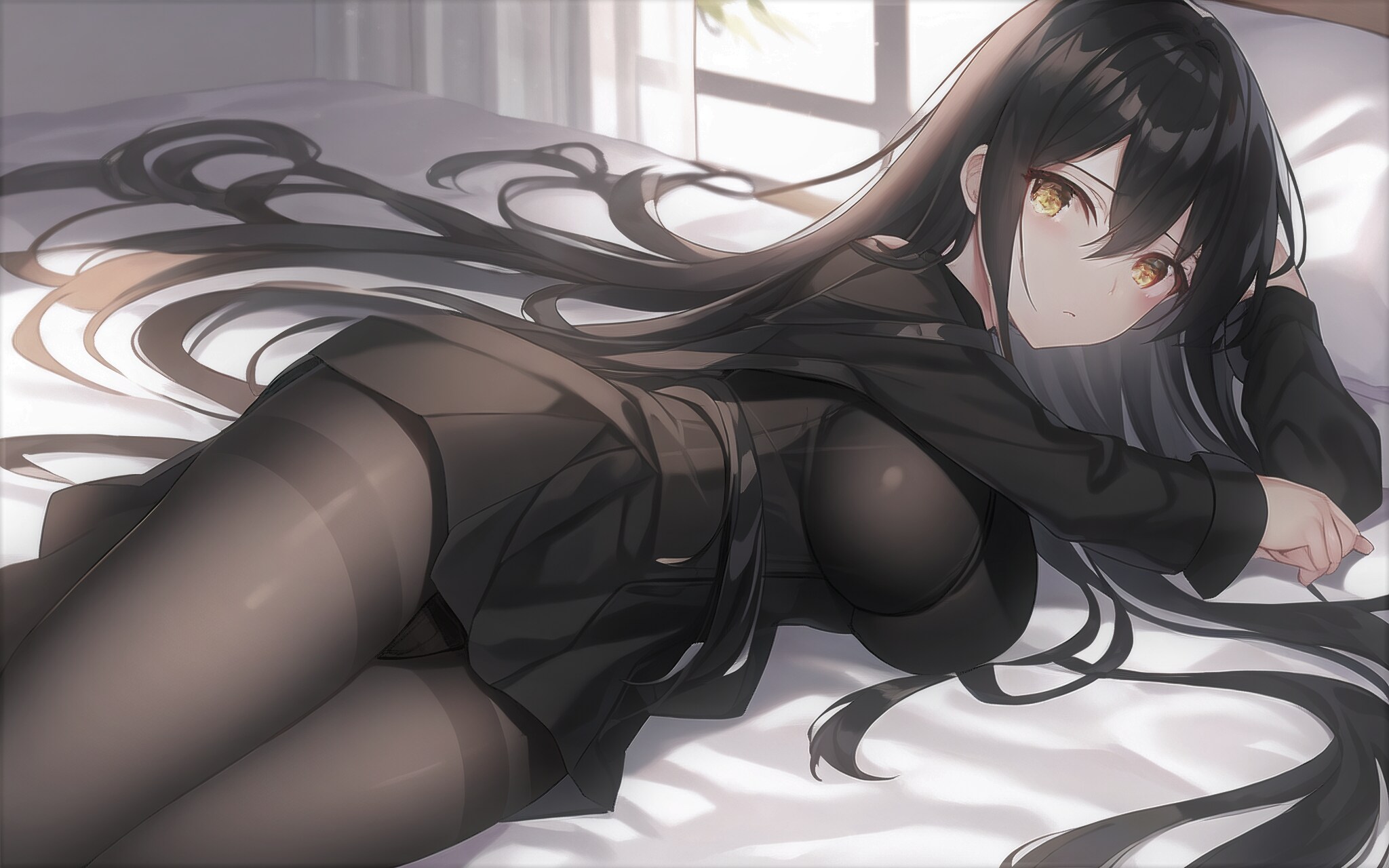 黒いほうの寝起き
