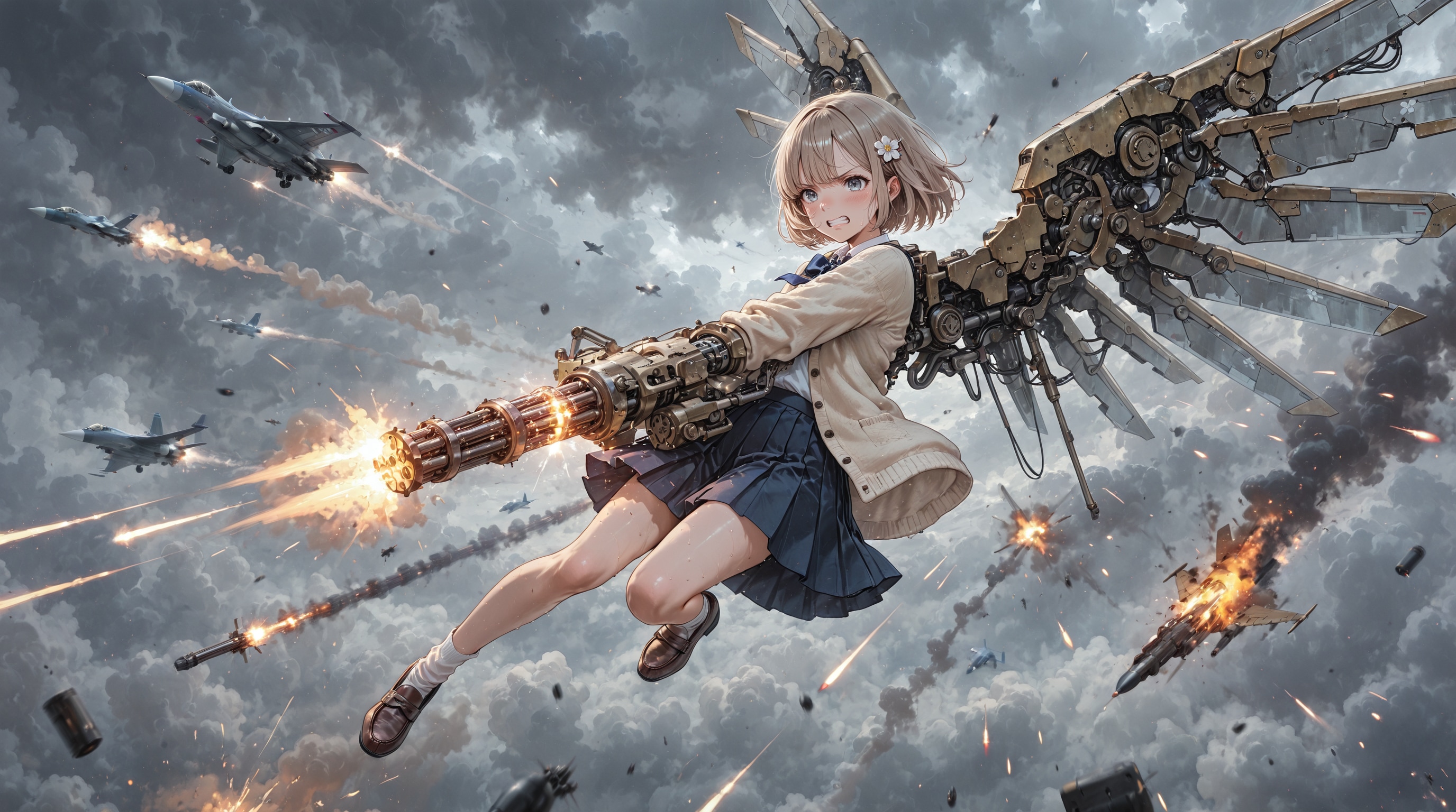 儚翼の終末兵装 零号機：白花 | の人気AIイラスト・グラビア