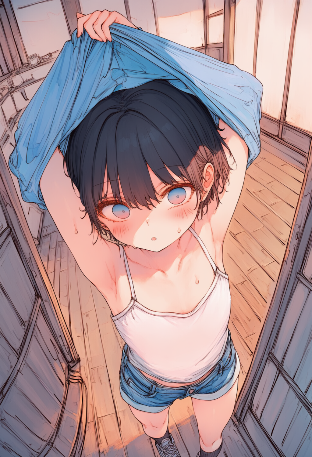 温泉で生着替えなハルちゃん_0430