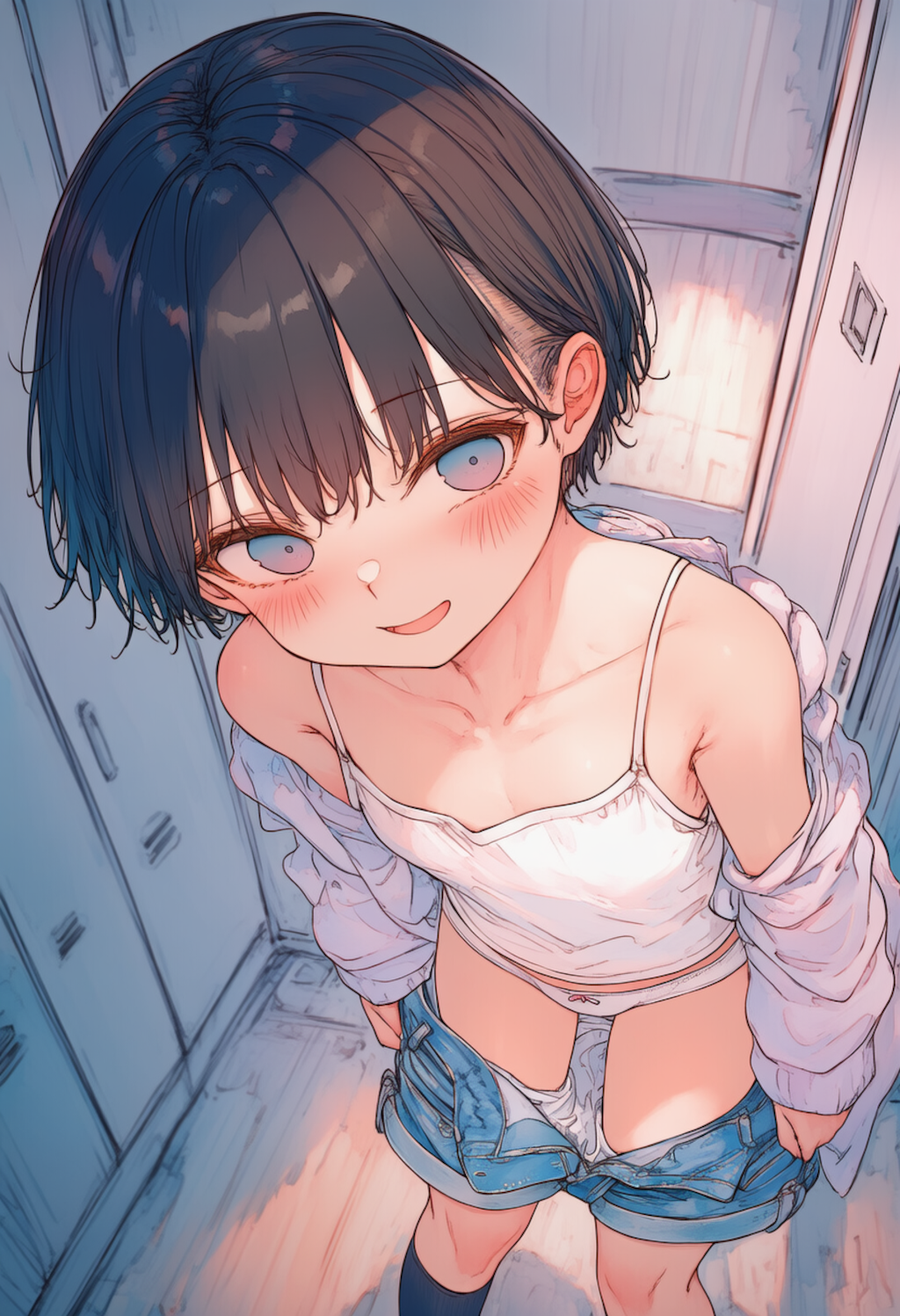 温泉で生着替えなハルちゃん_0430