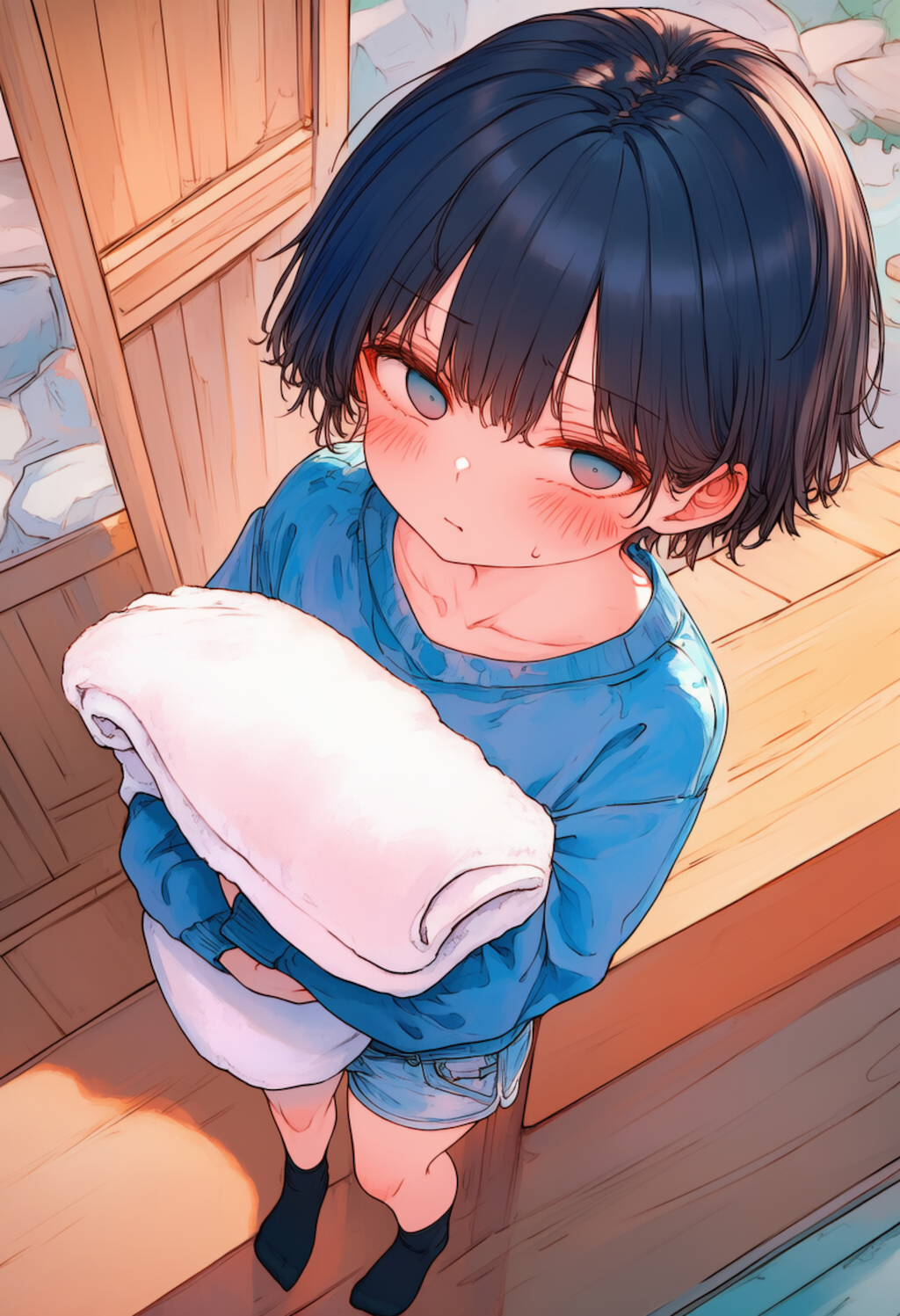 温泉で生着替えなハルちゃん_0430