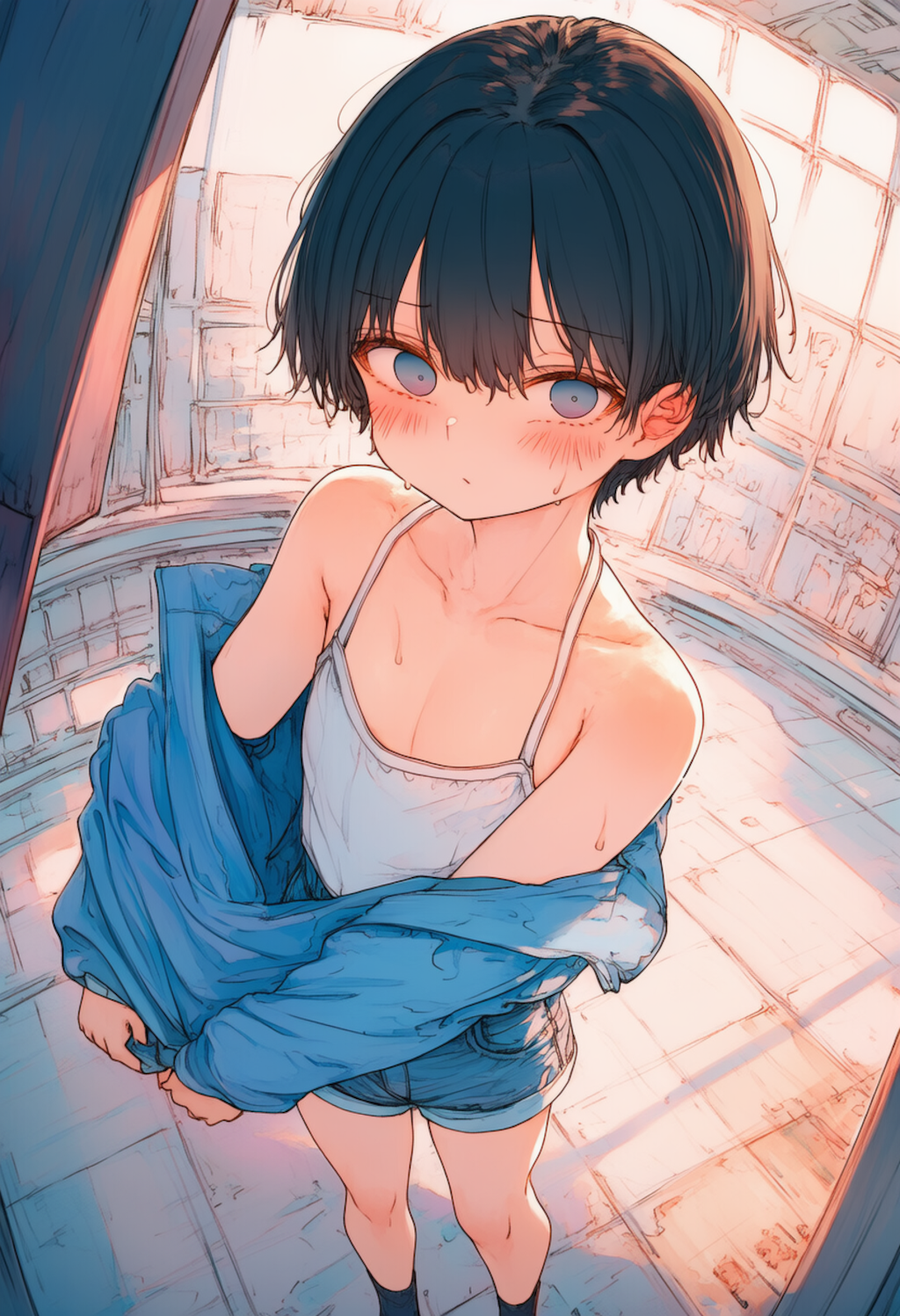 温泉で生着替えなハルちゃん_0430