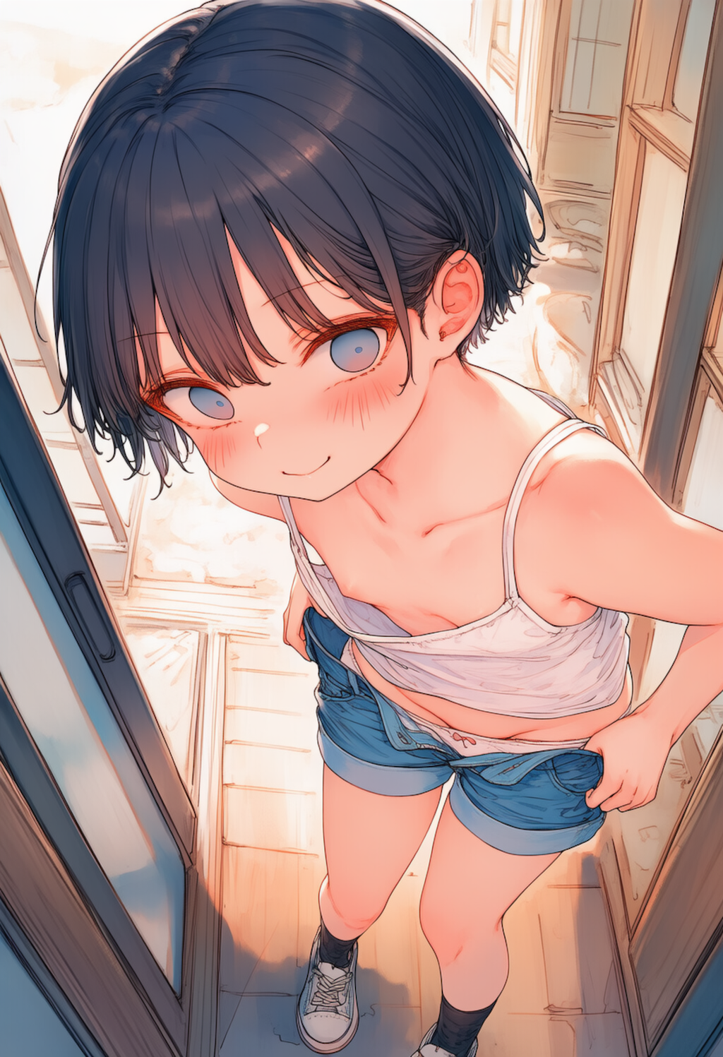 温泉で生着替えなハルちゃん_0430