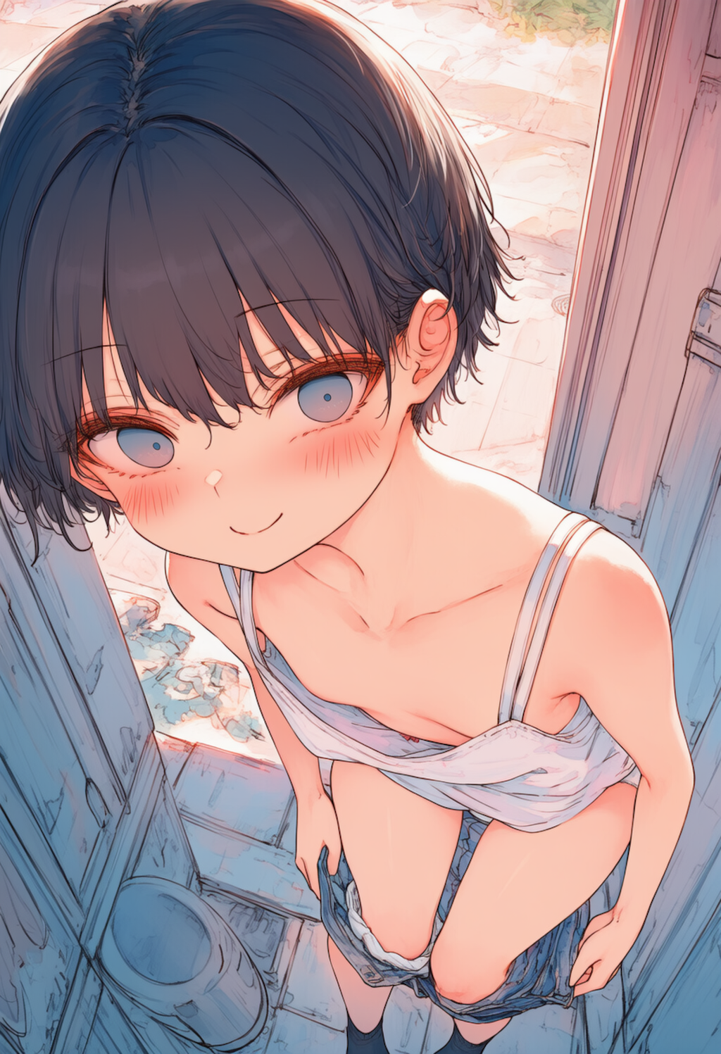 温泉で生着替えなハルちゃん_0430