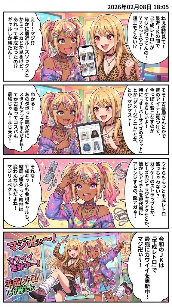 古着MIXでY2K再来！「平成レトロ」がエモい！　毎日漫画18時