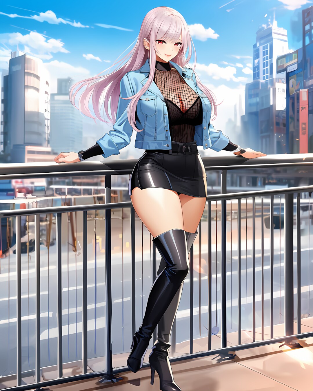 ミレナと街角。デート前のクール💙