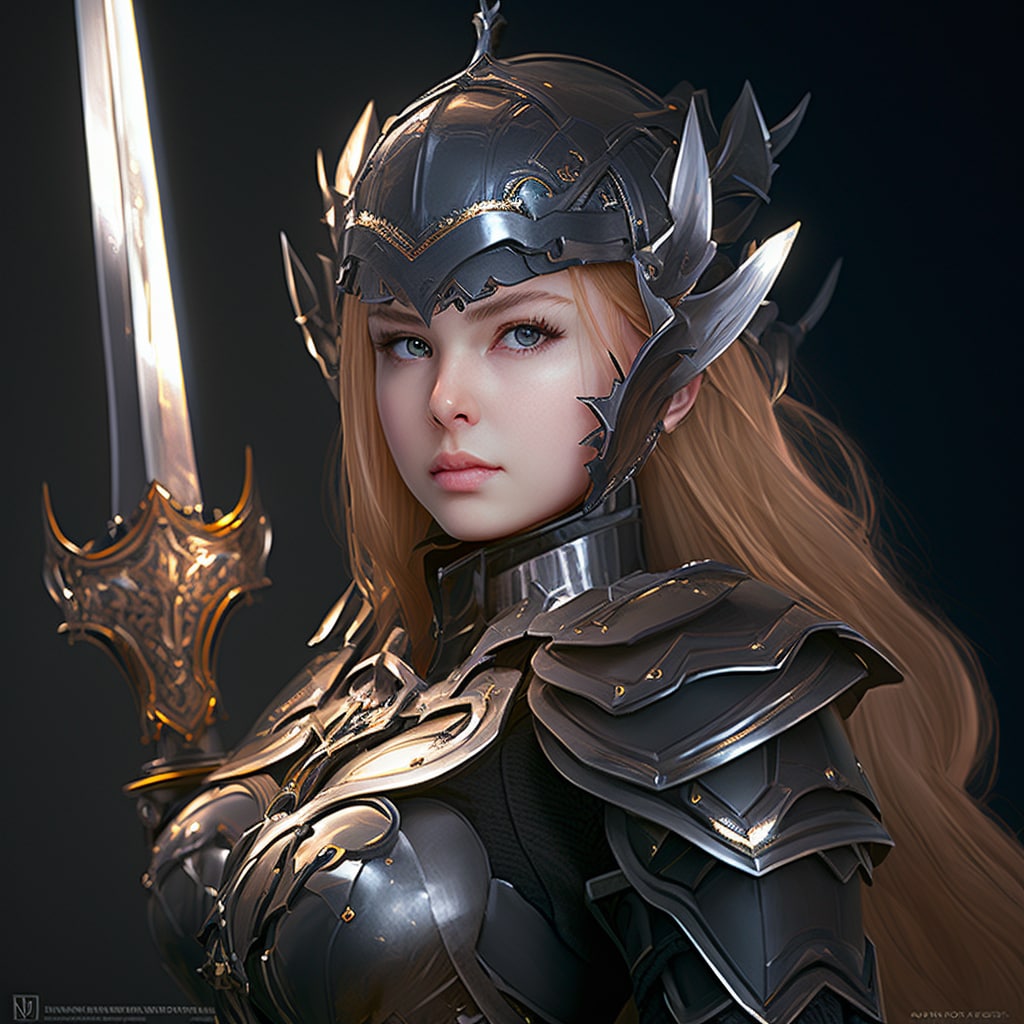 黒鎧騎士団の紅一点の美女騎士