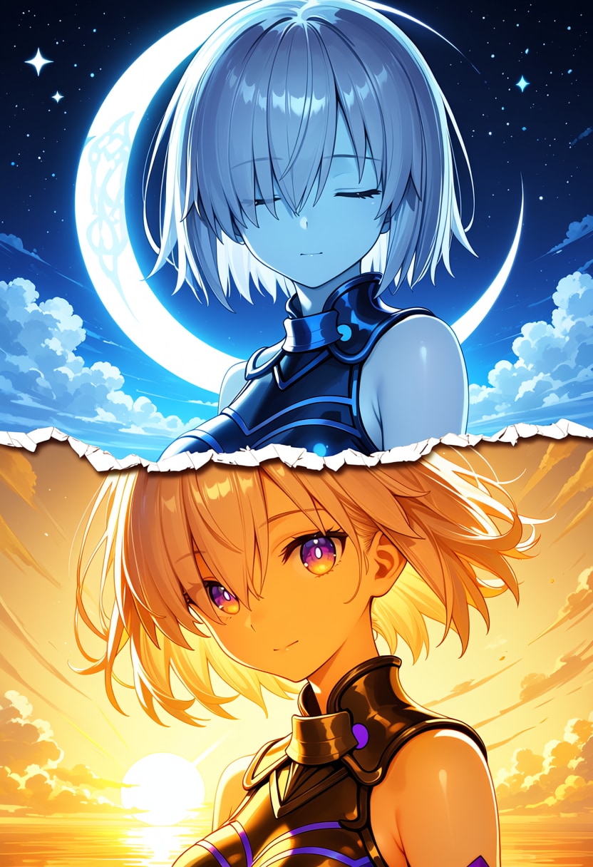 昼と夜の境界線 | の人気AIイラスト・グラビア