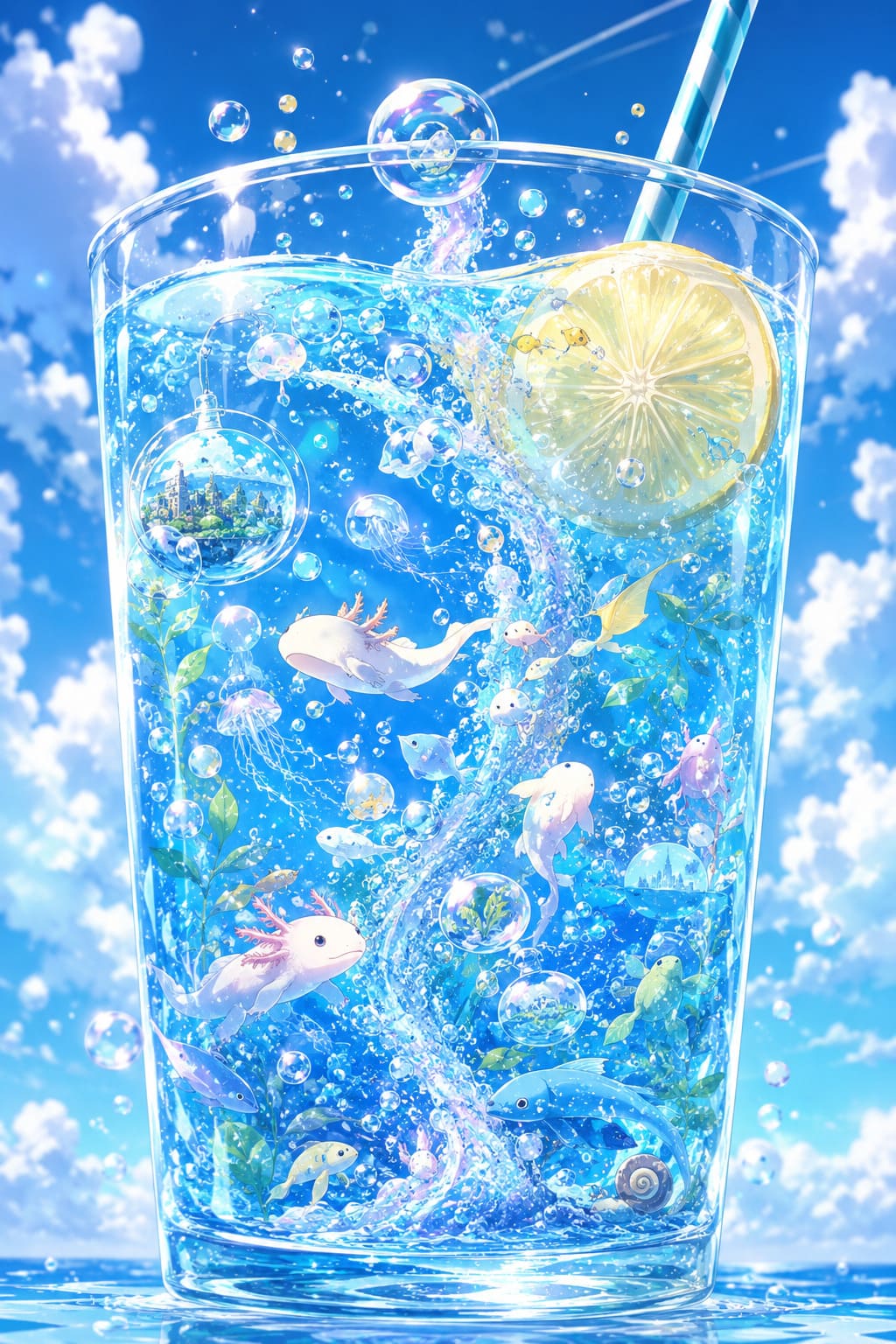 ソーダ水 | の人気AIイラスト・グラビア