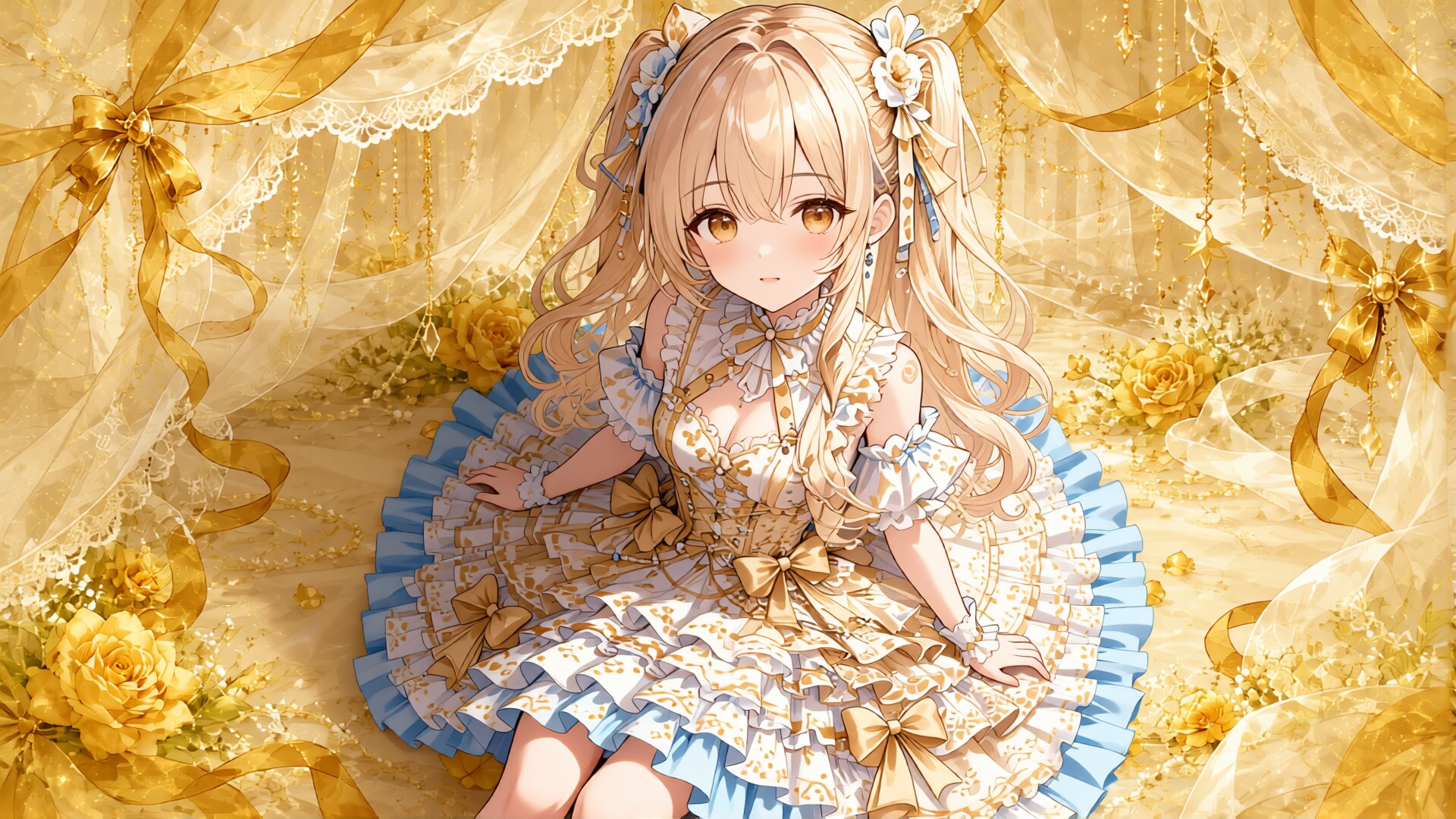 金髪少女とドレス　その14-4
