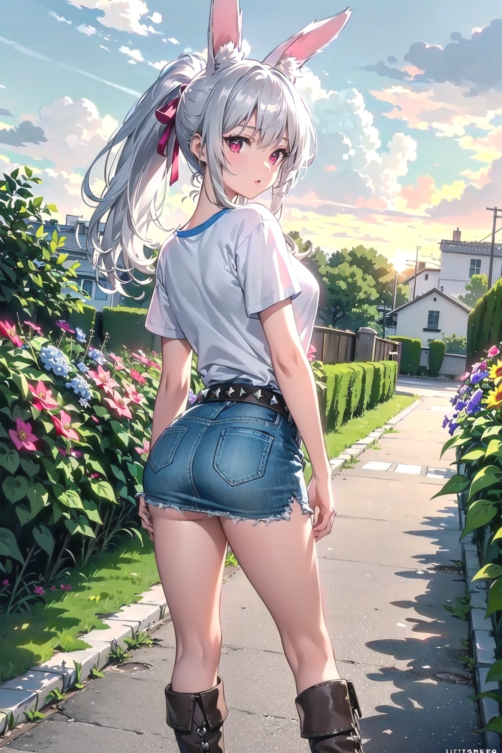 むぅ⋯いつまで夏なのです❓🐰💦