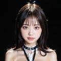 白ボンテージLoraでポロリ 2枚目