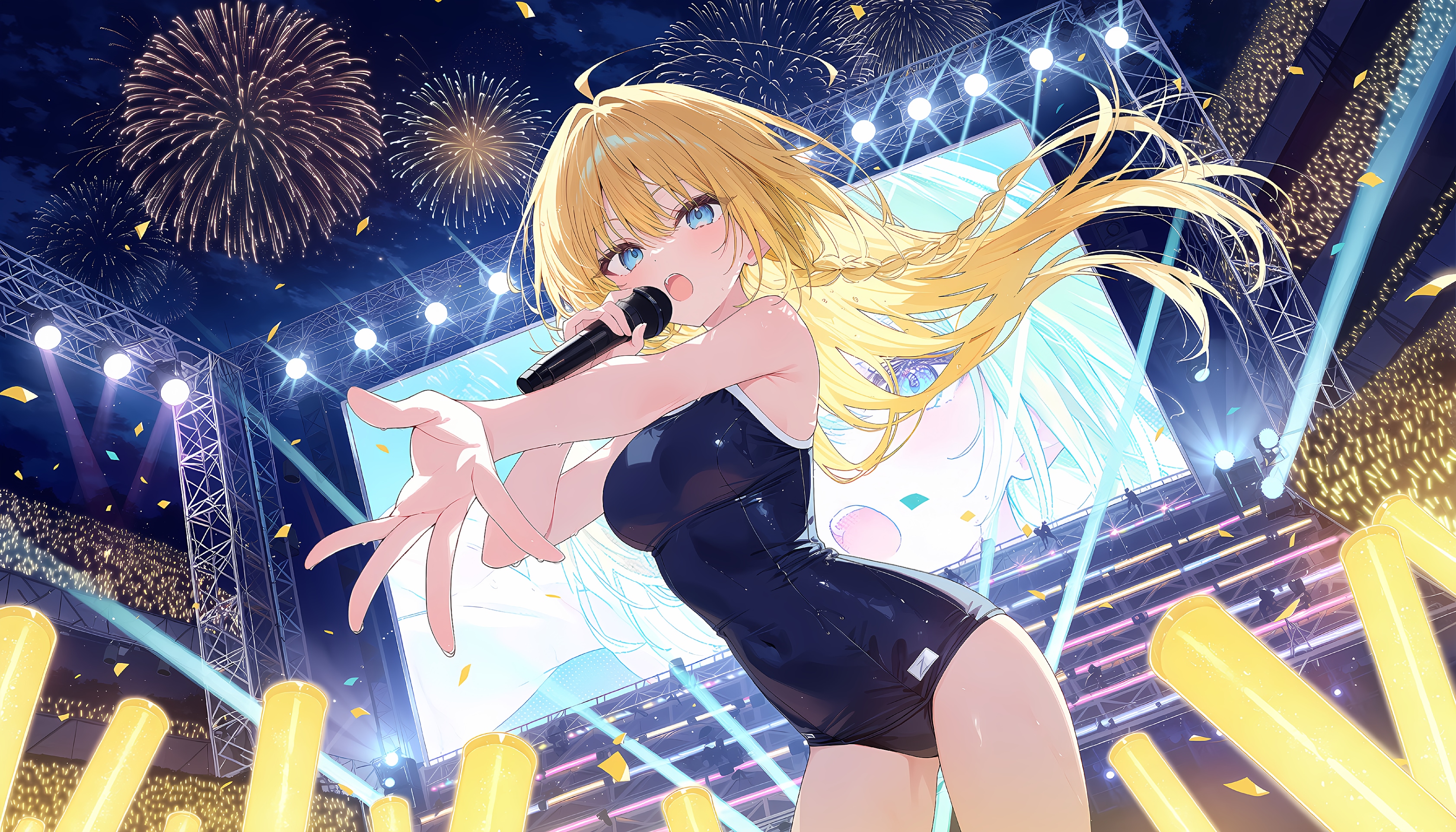スクール水着でフェス！