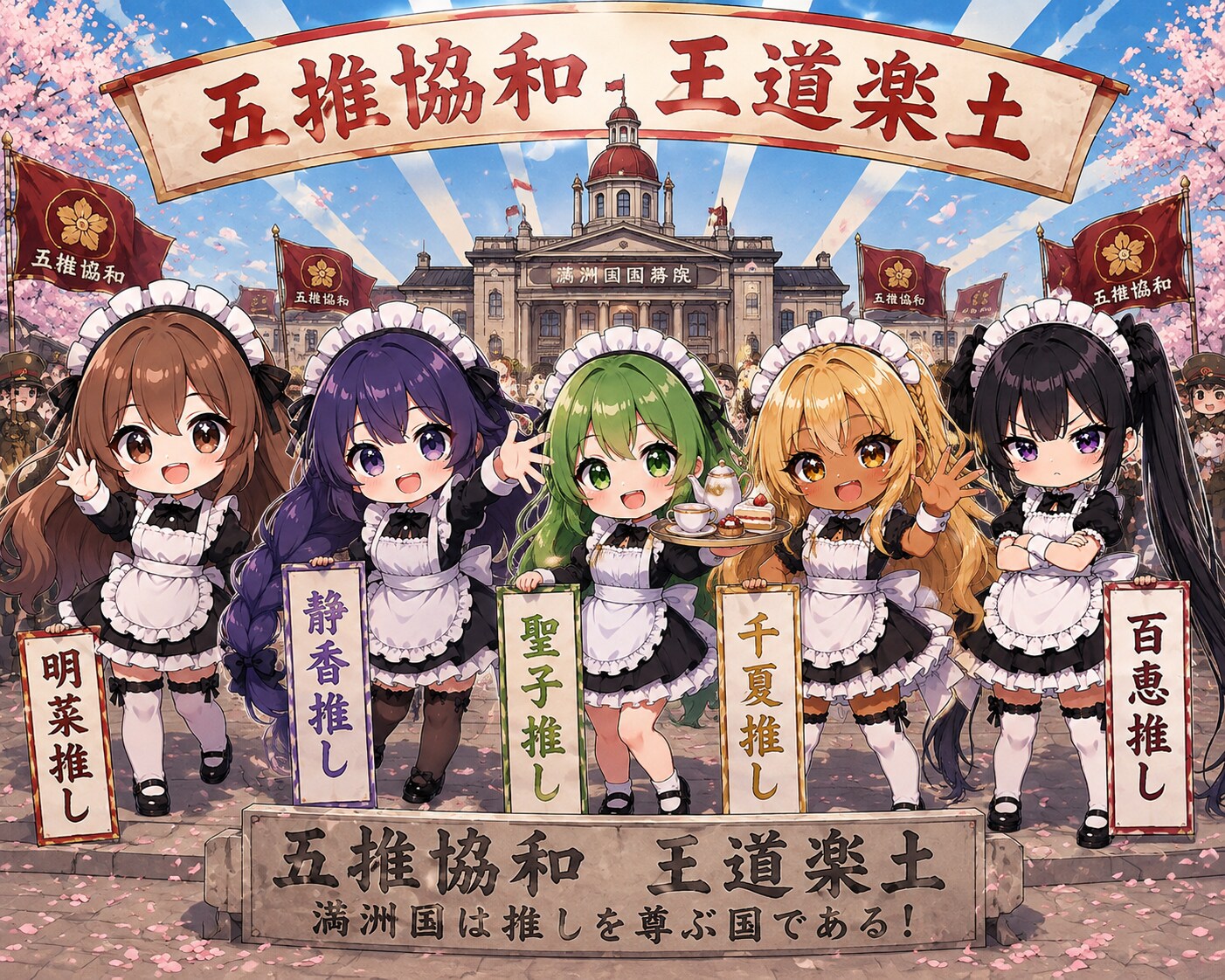 五推協和・王道楽土 | の人気AIイラスト・グラビア