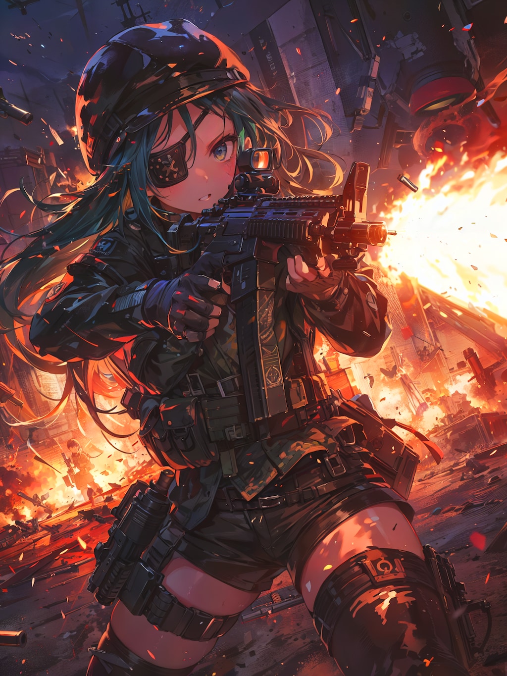 隻眼の女兵士